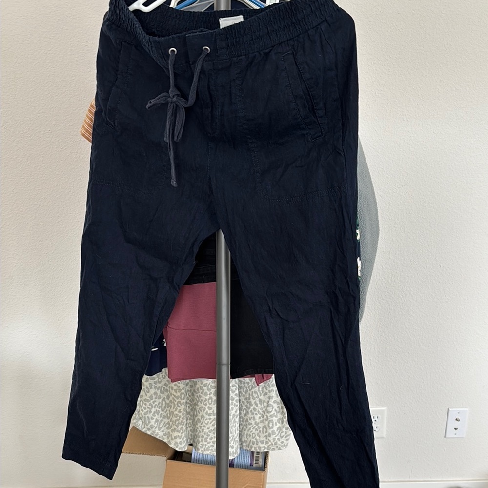 Navy Lou and grey Drawstring Pants